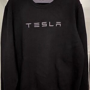 Tesla Men's Crewneck Sweater in Black